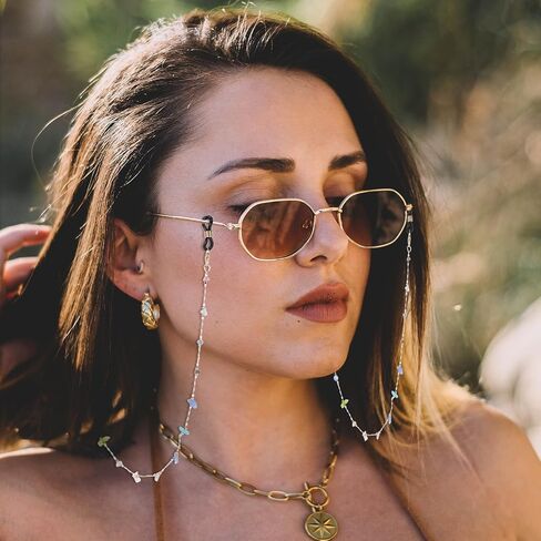 WLLHYF Eyeglass Chains for Women Eye Glasses Holders Around Neck Glasses Stylish Sunglass Eyewear Face Mask Cord Lanyard String for Girls Accessories in Saudi Arabia