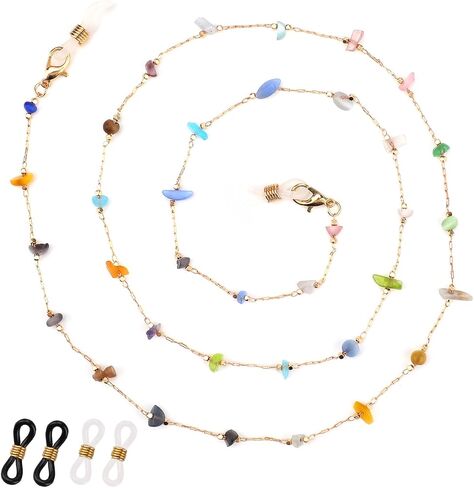 WLLHYF Eyeglass Chains for Women Eye Glasses Holders Around Neck Glasses Stylish Sunglass Eyewear Face Mask Cord Lanyard String for Girls Accessories in Saudi Arabia