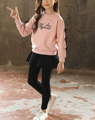 Urtrend Little Girls' Kids 2 Pieces Long Sleeve Top Pants Leggings Clothes Set Outfits in Kuwait