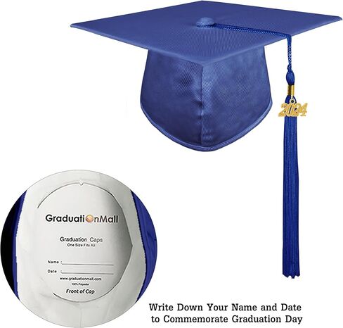 GraduationMall Shiny Kindergarten and Preschool Graduation Cap with 2024 Tassel in Kuwait