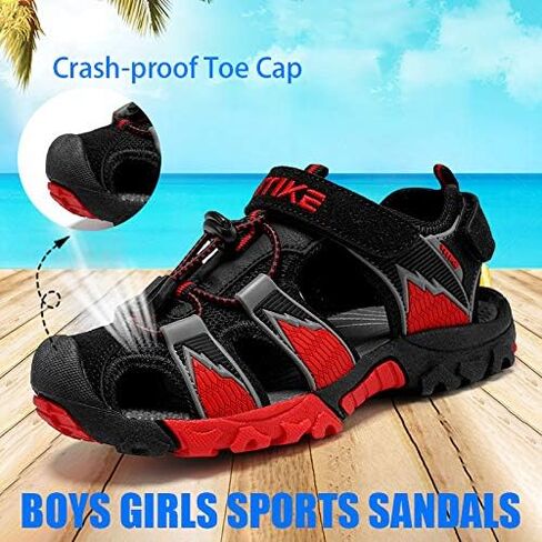 JMFCHI Boys Girls Sports Sandals Summer Kids Closed Toe Outdoor Sandals Athletic Water Shoes Sandals Child Pool Beach Sandals Quick Drying Slip Resistant in Kuwait