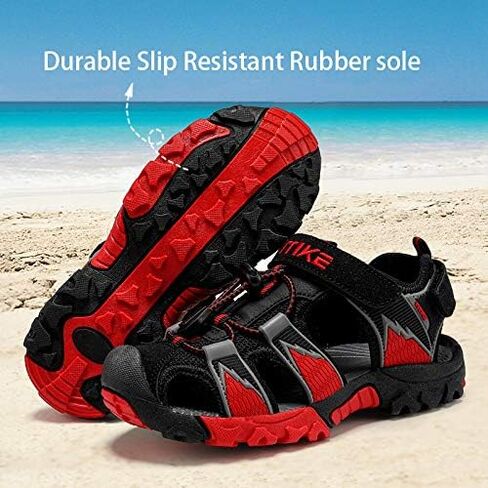 JMFCHI Boys Girls Sports Sandals Summer Kids Closed Toe Outdoor Sandals Athletic Water Shoes Sandals Child Pool Beach Sandals Quick Drying Slip Resistant in Kuwait
