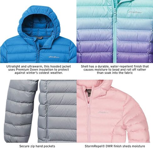 Eddie Bauer Kids' Jacket – Ultralight Weather Resistant Insulated Quilted Puffer Coat for Boys and Girls (5-16) in Saudi Arabia