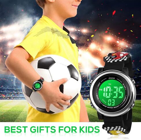 Bigmeda Kids Unicorn Watch Kids Digital Watch 3D Cartoon Band Time عرض التاريخ 7 ألوان خلفية ساعة توقيت إنذار وحيد القرن هدايا لمدة 3-10 سنوات بنات أولاد in Kuwait