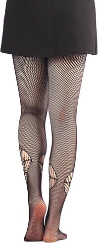 جوارب نسائية من KADBLE، جوارب شبكية ضيقة على شكل جمجمة، شبكة صيد السمك، زي الهالوين، 3 أزواج in Kuwait