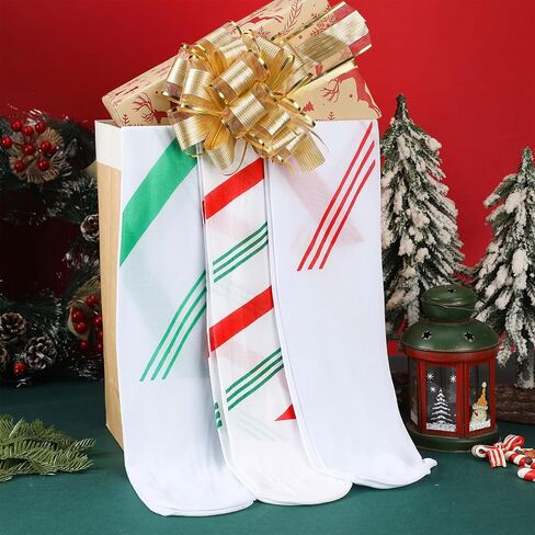 Liitrsh 3 Pairs Christmas Striped Tights, Full Length Tights Xmas Holiday Striped Leggings Colorful Tights Red and Green High Striped Stockings Spandex Tights for Christmas Costume Accessory, One Size in Saudi Arabia