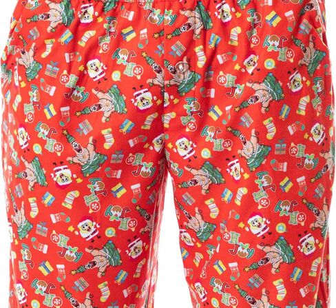 Nickelodeon Mens' SpongeBob SquarePants Krabby Christmas Pajama Set in Saudi Arabia