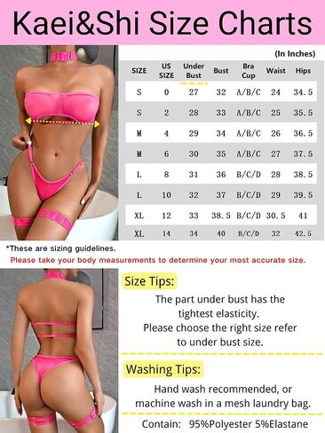Kaei&Shi Sheer Mesh Lingerie Set, Sexy Bra And Panty 4PC, Strapless Choker in Saudi Arabia