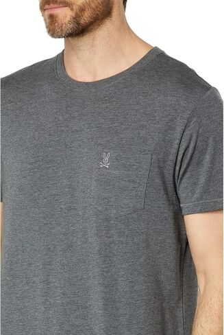 تي شيرت بجيب للاستراحة من Psycho Bunny Heather Storm MD in Kuwait