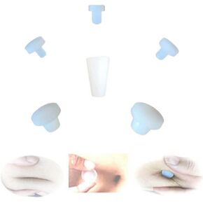 Belly Button Shaper after Tummy Tuck Navel Trainer Belly Button Plug post OP 6 different Sizes for Post Liposuction,Bariatric Surgery or Umbilical Hernia Repair(Pack of 6) White in Saudi Arabia