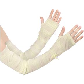 uxcell Women's Outdoor Long Gloves Soft Sun Block Fingerless Arm Sleeves