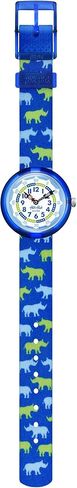 Flik Flak Kids' STANDARD (R25 STORY TIME) bio-sourced Plastic Quartz Recycled pet Strap, Blue, 14 Casual Watch (Model: ZFBNP174) in Kuwait