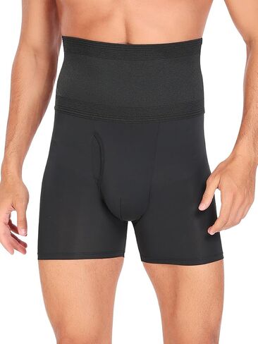 bslingerie Men Slimming Tummy Control Shorts Compression High Waist Shapewear Hip Enhancer Brief in Saudi Arabia