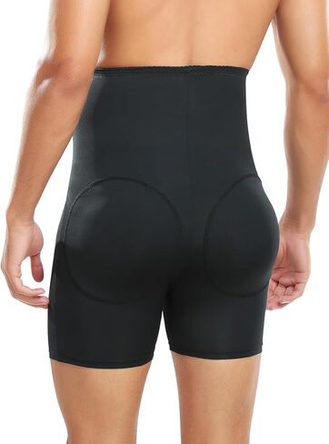bslingerie Men Slimming Tummy Control Shorts Compression High Waist Shapewear Hip Enhancer Brief in Saudi Arabia