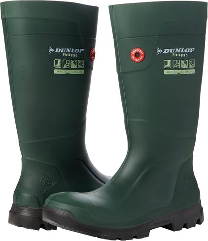 DUNLOP Unisex Fieldpro Wellington Protective Footwear, Green/Black, 11 US Women in Kuwait