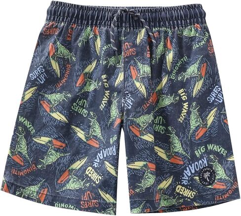 GLASH Kids Boys Swim Trunks, Board Shorts, Heavy Washed, Stretchy in Kuwait