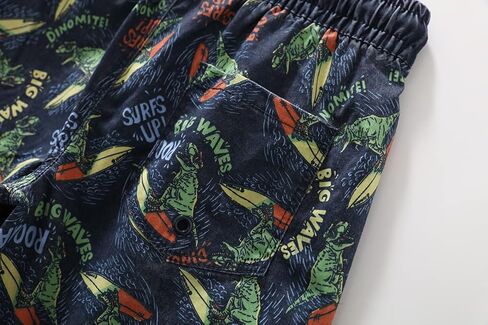 GLASH Kids Boys Swim Trunks, Board Shorts, Heavy Washed, Stretchy in Kuwait