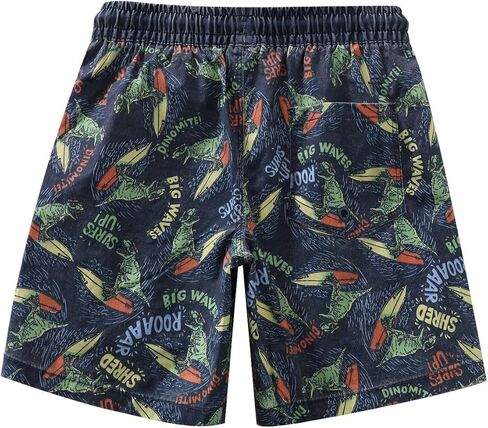 GLASH Kids Boys Swim Trunks, Board Shorts, Heavy Washed, Stretchy in Kuwait