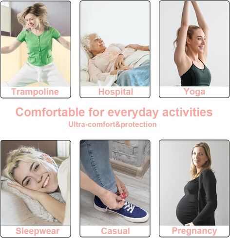 NuAngela Grip Socks Pilates Socks with Grips for Women Non Slip Yoga Socks for Barre Ballet Dance Hospital Barefoot Workout in Kuwait