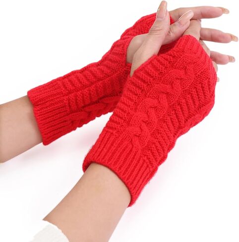 قفازات Ralleyfun لتدفئة الذراع بدون أصابع، قفازات شتوية، قفازات ThumbHole in Kuwait