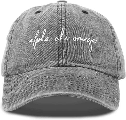قبعة بيسبول نسائية مطرزة من DALIX Alpha Chi Omega in Kuwait