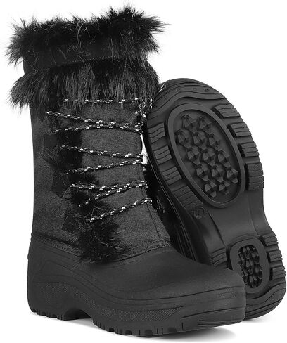 Lovee Cosee Snow Boots for Women Waterproof Warm Winter Wide Calf Boots Non-slip Work shoes in Kuwait