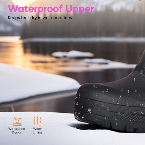 Lovee Cosee Snow Boots for Women Waterproof Warm Winter Wide Calf Boots Non-slip Work shoes in Kuwait