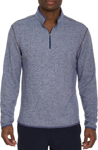 Robert Graham Men’s Cariso Long-Sleeve 1/4-zip Knit Pullover Shirt in Saudi Arabia