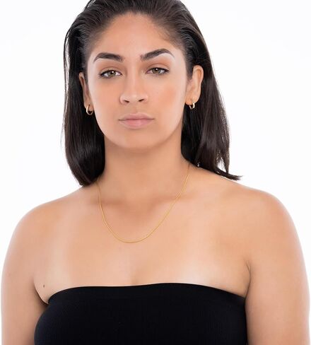 PORI JEWELERS سلسلة ثعبان سحرية من الفضة الإسترلينية عيار 925 أو الذهب الأصفر عيار 18 قيراطًا مع تصميم قلادة بولو قابلة للتعديل - عرض 1.5 ملم - سلسلة منزلقة قابلة للتعديل 14 بوصة - 24 بوصة in Saudi Arabia