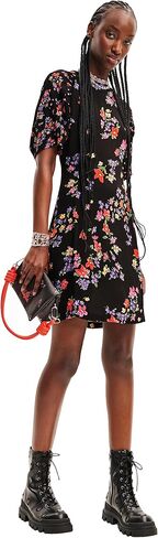 Desigual Women's Woman Woven Dress Short Sleeve in Kuwait