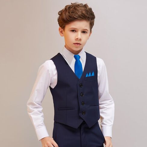 طقم ربطات عنق للأولاد من Marvelous World مكون من 4 قطع مع ربطة عنق وربطة عنق ومربع جيب وبروش in Kuwait