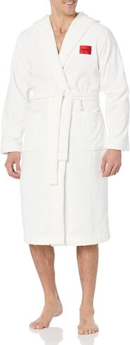 HUGO Mens Knee Length Hooded Terry Robe in Saudi Arabia