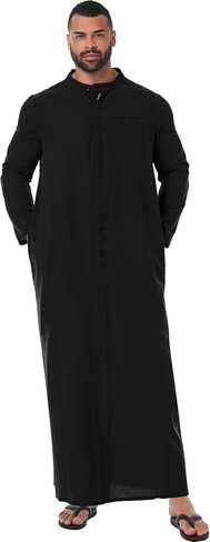 ثوب قفطان YAOHUOLE للرجال بأكمام طويلة، ثوب إسلامي للرجال بأزرار سفلية، ثوب قفطان للرجال in Kuwait