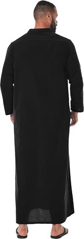 ثوب قفطان YAOHUOLE للرجال بأكمام طويلة، ثوب إسلامي للرجال بأزرار سفلية، ثوب قفطان للرجال in Kuwait