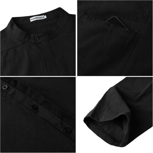 ثوب قفطان YAOHUOLE للرجال بأكمام طويلة، ثوب إسلامي للرجال بأزرار سفلية، ثوب قفطان للرجال in Kuwait