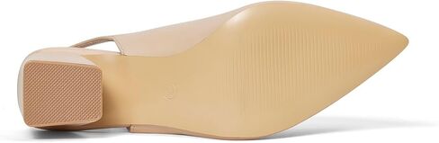 GENSHUO Women's Slingback Closed Toe Block Heel Pumps - 2.36 Inches Office Wedding Party Dress Shoes in Kuwait