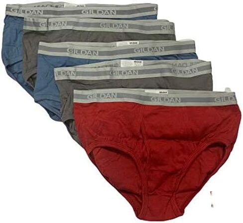 Gildan Briefs 5 Pack Assorted Color Size 2XL in Saudi Arabia