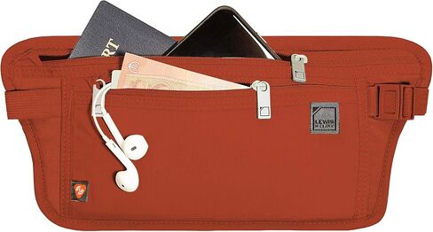 Lewis N. Clark RFID Blocking Money Belt Travel Pouch Waist Stash + Credit Card, Id, Passport Holder for Women & Men in Saudi Arabia