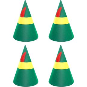 Lusofie 4 Pieces Christmas Elf Hat Elf Costume Accessories Christmas Hats Xmas Holiday Halloween Party Costume Favors Gifts for Adults Teens in Saudi Arabia