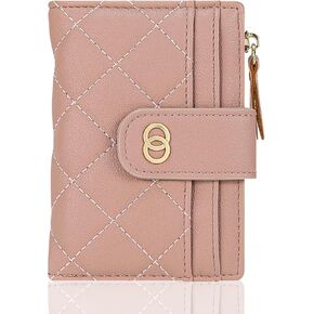 Small Wallet For Women- Credit Card Holder Wallet For Women Girls- Zipper Small Bifold Wallet Mini Coin Purse With ID Window
