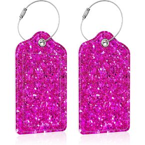 Luggage Tags for Suitcase,2 Pack Never a Failure Luggage Tag with Privacy Flap,Name ID Label and Metal Loop for Women Men Girls Baggage Bag Backpack Instrument in Kuwait
