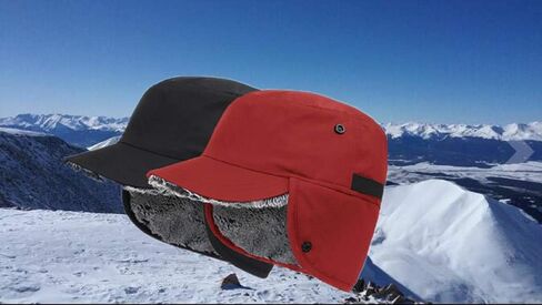 قبعة بيسبول شتوية للرجال والنساء قبعة بيسبول من الفرو الصناعي مع غطاء للأذنين قبعات دافئة للصياد إلمر فاد in Kuwait