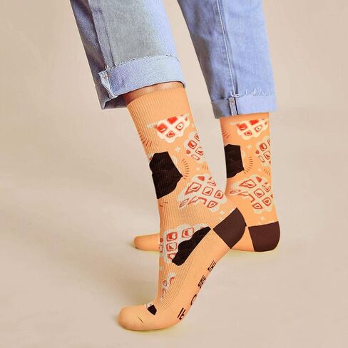 جوارب مضحكة من AGRIMONY للنساء المراهقات والبنات - جوارب مبتكرة وممتعة ومجنونة وغير تقليدية وطاقم لطيف وهدايا عيد الحب in Kuwait