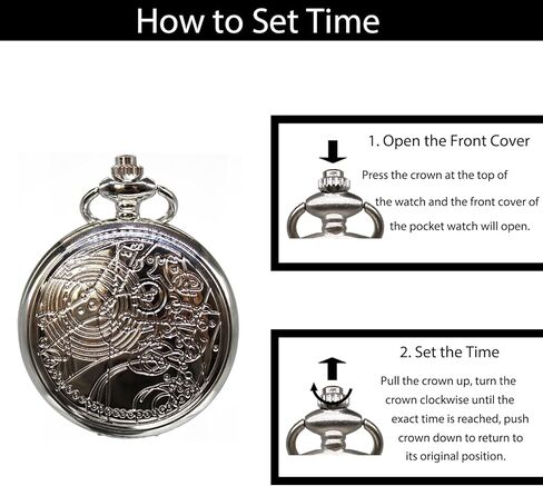 ساعة جيب كلاسيكية من SIMAOTE، ساعة جيب دكتور هو، ساعة جيب كوارتز مع سلسلة للرجال والنساء in Kuwait