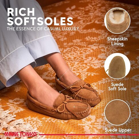 Minnetonka Womens Sheepskin Soft Moc in Saudi Arabia