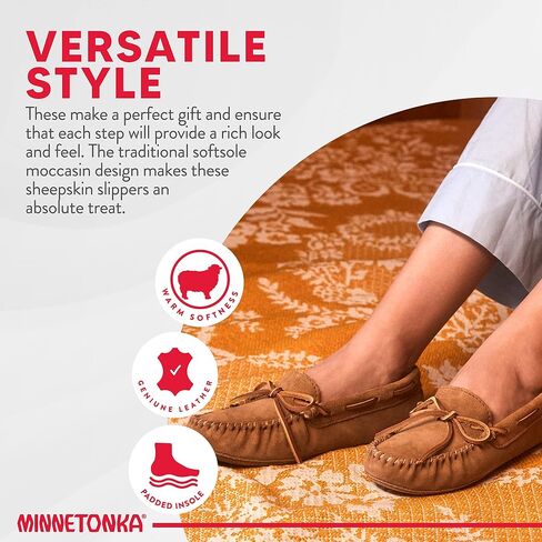 Minnetonka Womens Sheepskin Soft Moc in Saudi Arabia