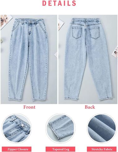 EVALESS High Waisted Baggy Cargo Jeans for Women Casual Loose Cropped Y2k Denim Pants in Saudi Arabia