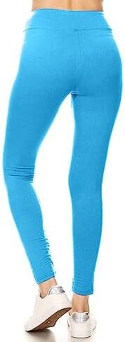 Leggings Depot High Waisted Leggings for Women Buttery Smooth & Soft Women's Solid Yoga - Reg, Plus, 1X3X, 3X5X in Saudi Arabia