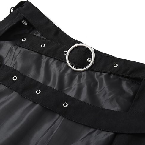 Thopil Women's Steampunk Gothic Apron Adjustable personality Half Skirt in Kuwait