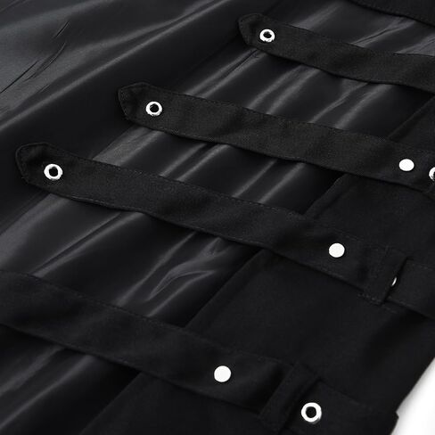 Thopil Women's Steampunk Gothic Apron Adjustable personality Half Skirt in Kuwait